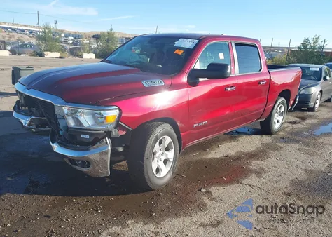 2020 Ram 1500 Big Horn 4X4 5'7 Box из США, поврежденный, VIN 1C6SRFFT0LN189220